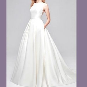 Classic A-line Wedding Gown with Pockets NWT